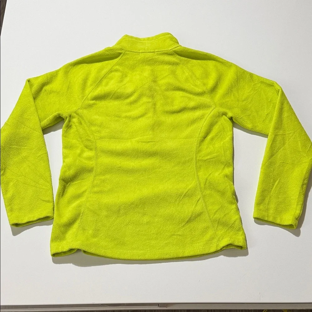 Eddie Bauer Neon Yellow Crew Neck Sweater Size M